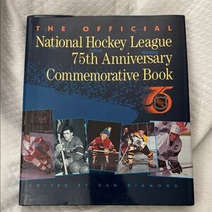 National Hockey League 75th Anniversary Commemorative Book. Like New!
